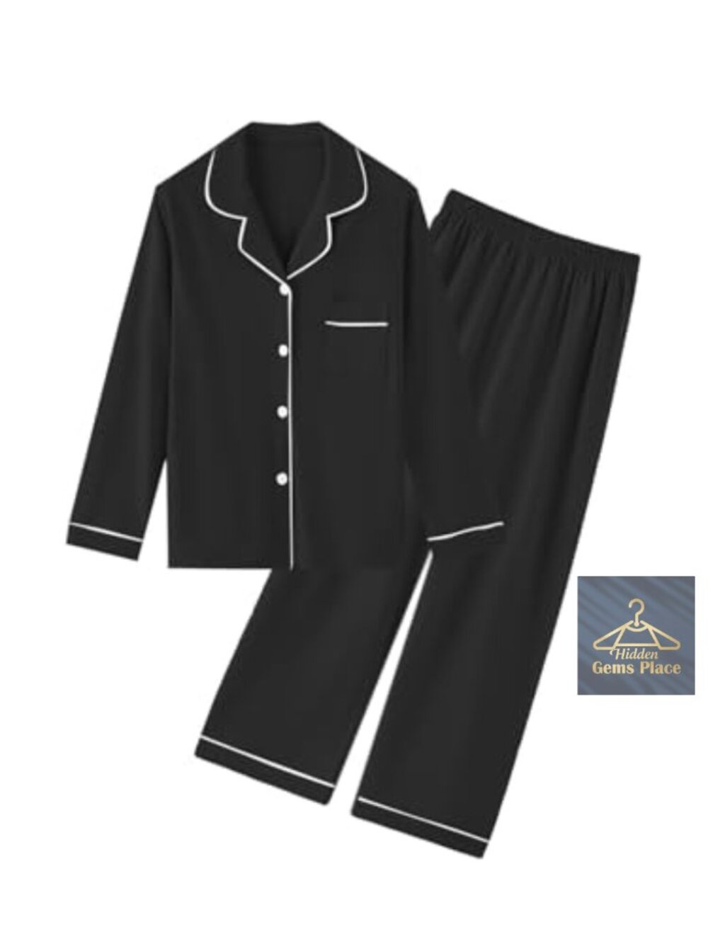 Girls Cotton Pajama Set Long Sleeve Top Pants 2-Piece Pjs Sleepwear